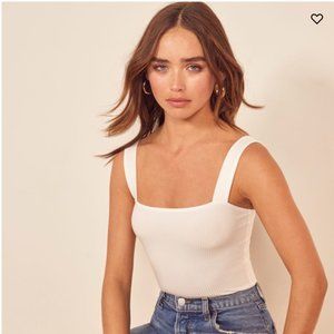 XS Reformation White Canyon Top